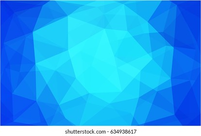 Light BLUE vector modern geometrical abstract background. Texture, new background. Geometric background in Origami style with gradient. 