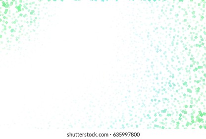 Light BLUE vector modern geometrical background. Abstract template. Geometric pattern in square style with gradient.