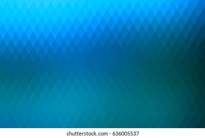 Light BLUE vector modern geometrical background. Abstract template. Geometric pattern in square style with gradient.