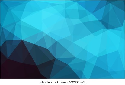 Light BLUE vector modern geometrical abstract background. Texture, new background. Geometric background in Origami style with gradient. 