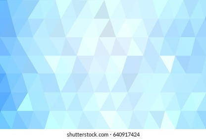 Light BLUE vector modern geometrical abstract background. Texture, new background. Geometric background in Origami style with gradient. 