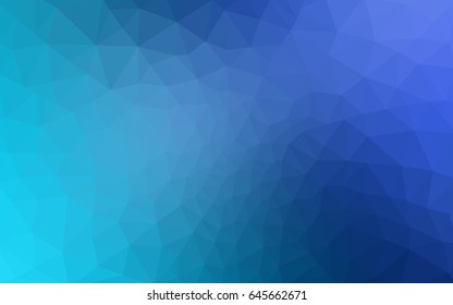 Light BLUE vector modern geometrical abstract background. Texture, new background. Geometric background in Origami style with gradient. 