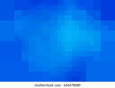 Light BLUE vector modern geometrical abstract background. Texture template. Geometric pattern in Origami style with gradient. 
