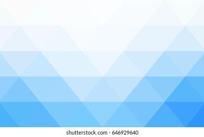 Light BLUE vector modern geometrical abstract background. Texture, new background. Geometric background in Origami style with gradient. 