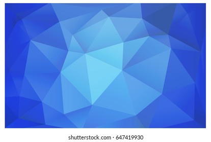 Light BLUE vector modern geometrical abstract background. Texture, new background. Geometric background in Origami style with gradient. 