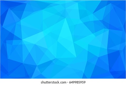 Light BLUE vector modern geometrical abstract background. Texture, new background. Geometric background in Origami style with gradient. 