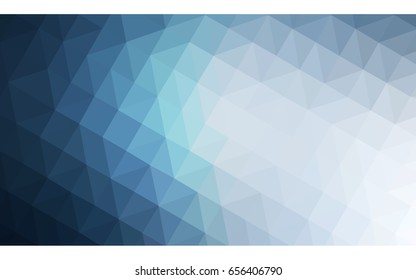 Light BLUE vector modern geometrical abstract background. Texture, new background. Geometric background in Origami style with gradient. 