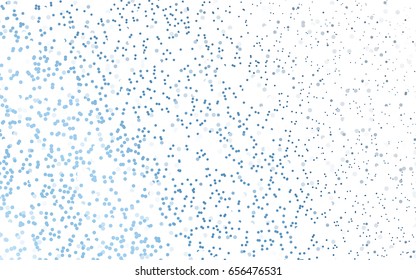 Light BLUE vector modern geometrical circle abstract background. Dotted texture template. Geometric pattern in halftone style with gradient. 