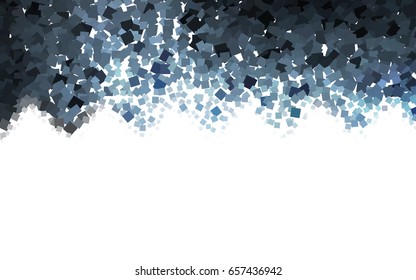 Light BLUE vector modern geometrical background. Abstract template. Geometric pattern in square style with gradient.