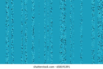 Light BLUE vector modern geometrical circle abstract background. Dotted texture template. Geometric pattern in halftone style with gradient. 