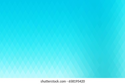 Light BLUE vector modern geometrical background. Abstract template. Geometric pattern in square style with gradient.
