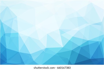 Light BLUE vector modern geometrical abstract background. Texture, new background. Geometric background in Origami style with gradient. 
