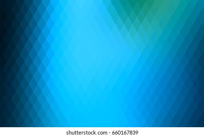 Light BLUE vector modern geometrical background. Abstract template. Geometric pattern in square style with gradient.