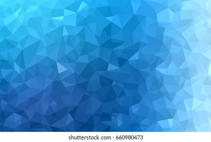 Light BLUE vector modern geometrical abstract background. Texture, new background. Geometric background in Origami style with gradient. 