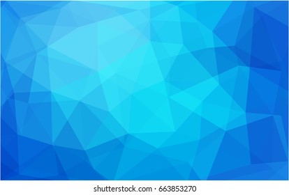 Light BLUE vector modern geometrical abstract background. Texture, new background. Geometric background in Origami style with gradient. 