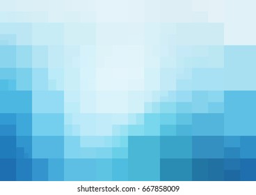 Light BLUE vector modern geometrical abstract background. Texture template. Geometric pattern in Origami style with gradient. 