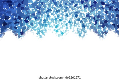 Light BLUE vector modern geometrical background. Abstract template. Geometric pattern in square style with gradient.