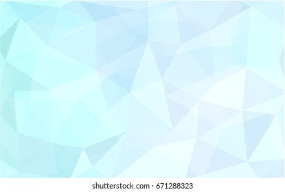 Light BLUE vector modern geometrical abstract background. Texture, new background. Geometric background in Origami style with gradient. 