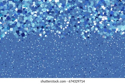 Light BLUE vector modern geometrical background. Abstract template. Geometric pattern in square style with gradient.