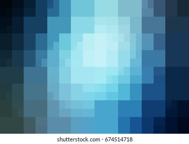 Light BLUE vector modern geometrical abstract background. Texture template. Geometric pattern in Origami style with gradient. 