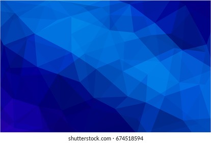 Light BLUE vector modern geometrical abstract background. Texture, new background. Geometric background in Origami style with gradient. 