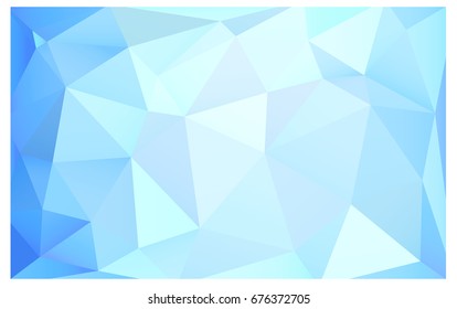 Light BLUE vector modern geometrical abstract background. Texture, new background. Geometric background in Origami style with gradient. 