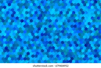 Light BLUE vector modern geometrical abstract background. Texture, brand-new background. Geometric background in Origami style with gradient. 