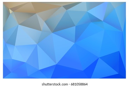 Light BLUE vector modern geometrical abstract background. Texture, new background. Geometric background in Origami style with gradient. 