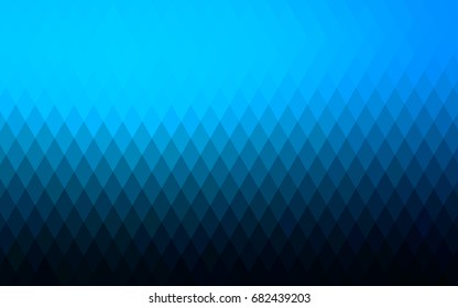 Light BLUE vector modern geometrical background. Abstract template. Geometric pattern in square style with gradient.