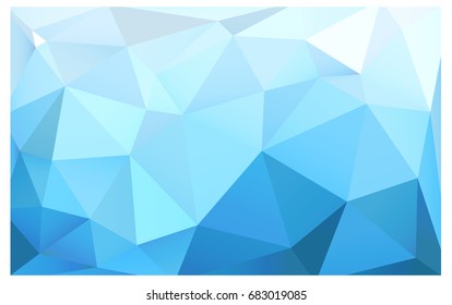 Light BLUE vector modern geometrical abstract background. Texture, new background. Geometric background in Origami style with gradient. 