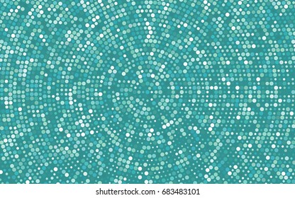 Light BLUE vector modern geometrical circle abstract background. Dotted texture template. Geometric pattern in halftone style with gradient. 