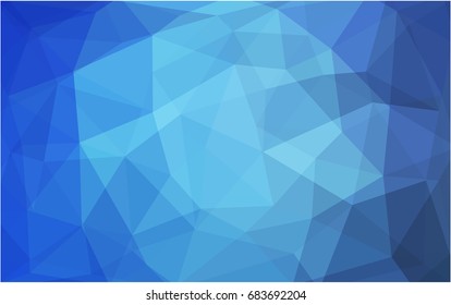 Light BLUE vector modern geometrical abstract background. Texture, new background. Geometric background in Origami style with gradient. 