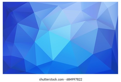Light BLUE vector modern geometrical abstract background. Texture, new background. Geometric background in Origami style with gradient. 