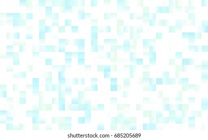 Light BLUE vector modern geometrical background. Abstract template. Geometric pattern in square style with gradient.