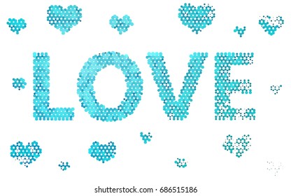 Light BLUE vector modern geometrical abstract background. Texture, brand-new background. Geometric background in Origami style with gradient. 