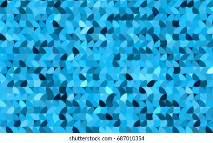 Light BLUE vector modern geometrical circle abstract background. Dotted texture template. Geometric pattern in halftone style with gradient. 