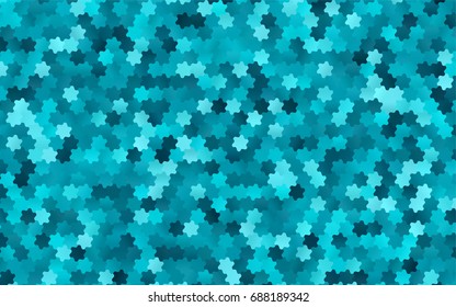 Light BLUE vector modern geometrical abstract background. Texture, brand-new background. Geometric background in Origami style with gradient. 