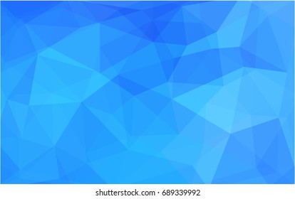 Light BLUE vector modern geometrical abstract background. Texture, new background. Geometric background in Origami style with gradient. 