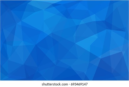 Light BLUE vector modern geometrical abstract background. Texture, new background. Geometric background in Origami style with gradient. 