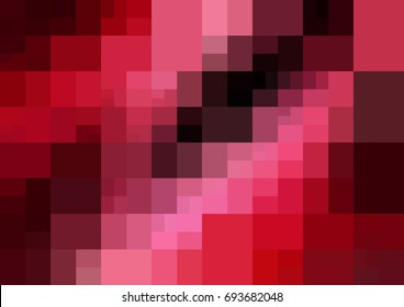 Light BLUE vector modern geometrical abstract background. Texture template. Geometric pattern in Origami style with gradient. 