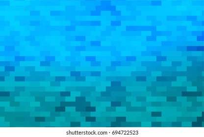Light BLUE vector modern geometrical background. Abstract template. Geometric pattern in square style with gradient.