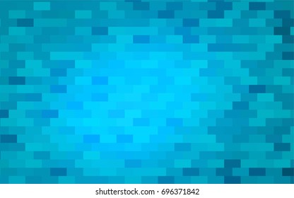 Light BLUE vector modern geometrical background. Abstract template. Geometric pattern in square style with gradient.