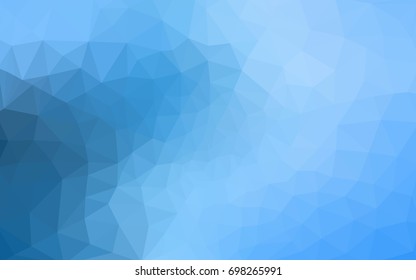 Light BLUE vector modern geometrical abstract background. Texture, new background. Geometric background in Origami style with gradient. 