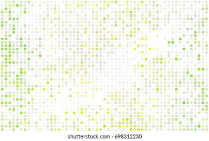 Light BLUE vector modern geometrical circle abstract background. Dotted texture template. Geometric pattern in halftone style with gradient. 