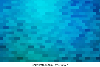 Light BLUE vector modern geometrical background. Abstract template. Geometric pattern in square style with gradient.