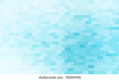 Light BLUE vector modern geometrical background. Abstract template. Geometric pattern in square style with gradient.