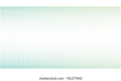 Light BLUE vector modern geometrical circle abstract background. Dotted texture template. Geometric pattern in halftone style with gradient. 