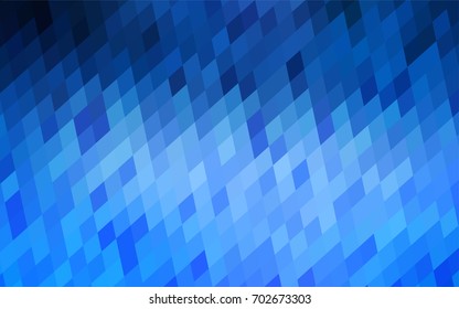 Light BLUE vector modern geometrical background. Abstract template. Geometric pattern in square style with gradient.