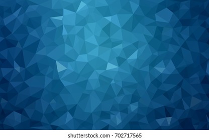 Light BLUE vector modern geometrical abstract background. Texture, new background. Geometric background in Origami style with gradient. 