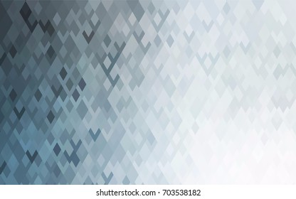 Light BLUE vector modern geometrical background. Abstract template. Geometric pattern in square style with gradient.